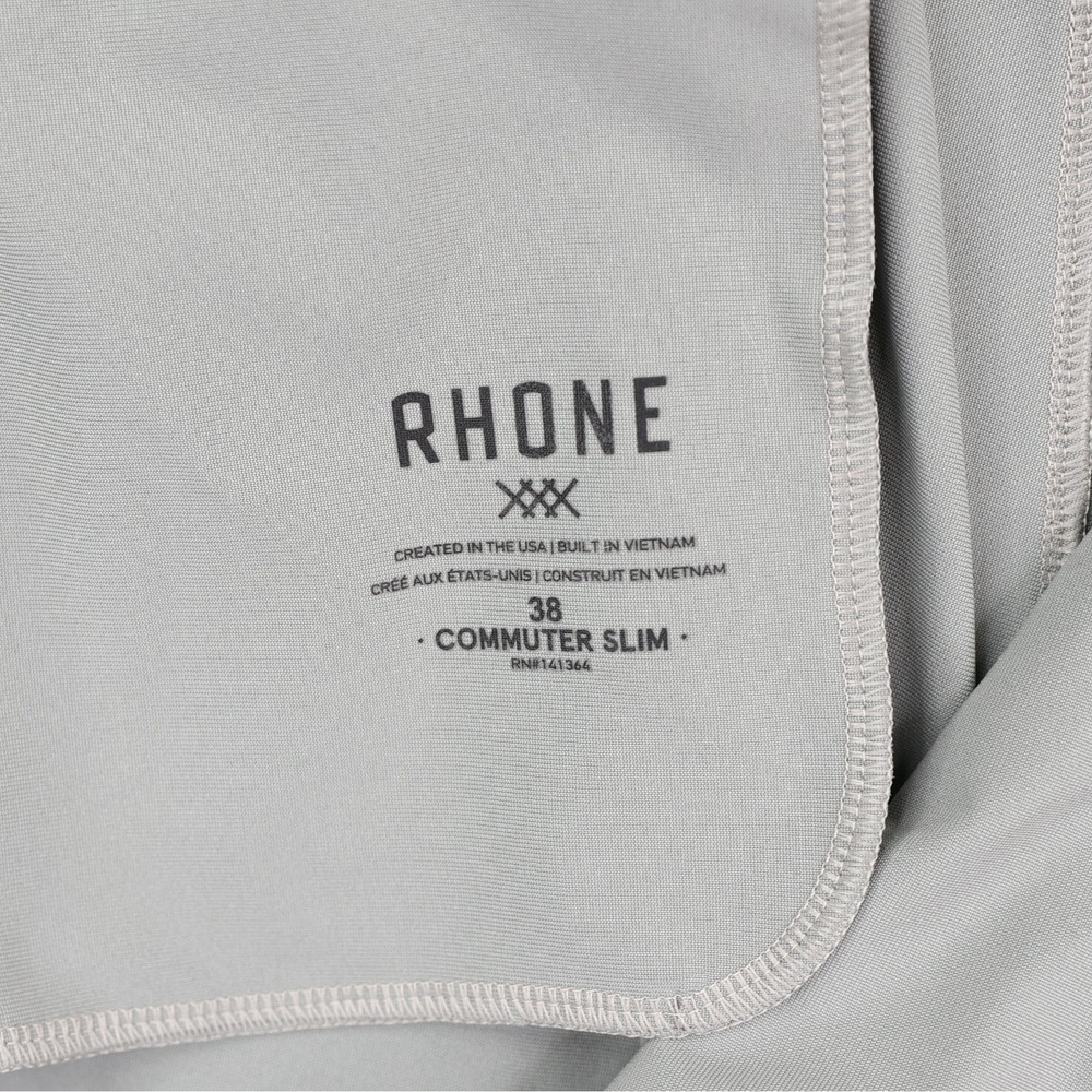 Rhone Commuter‎ Pants Slim Fit Mens 38x28 Light Gray Athleisure Chino Golf - Picture 6 of 13